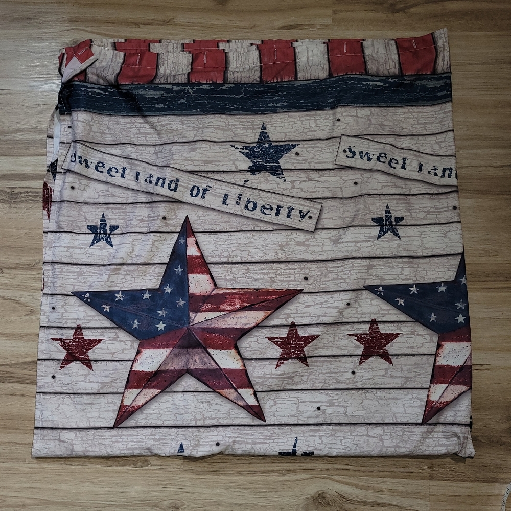 Patriotic Shower Curtain Bathroom Decor / USA / Standard Size